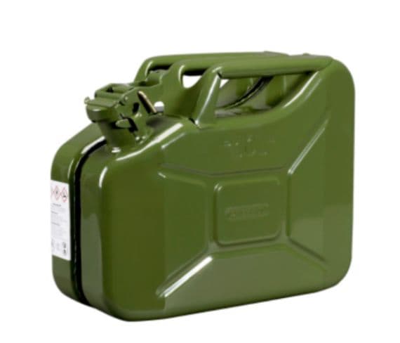 BIDÓN PARA COMBUSTIBLE 10 LITROS METÁLICO 1 Bidon metalico de 10 ltrs