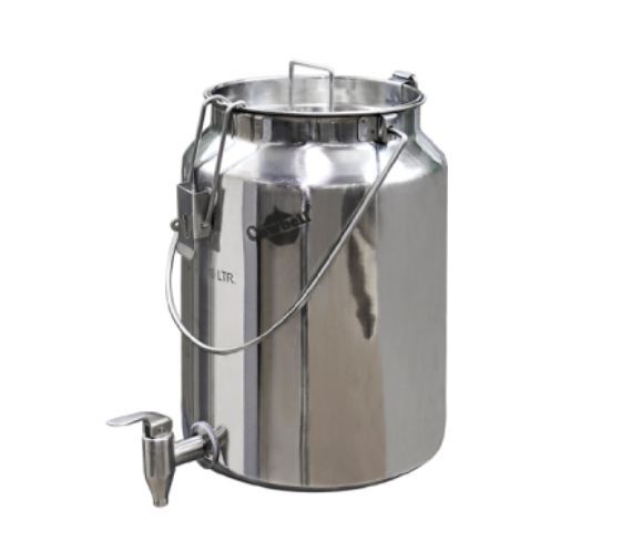 Bidón 10 litros sellable de acero inoxidable con llave 1 Bidón 10 litros sellable de acero inoxidable con llave