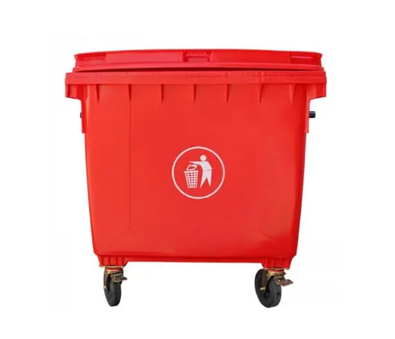 Contenedor Basura 1100 Litros Rojo 1 Contenedor Basura 1100 Litros Rojo