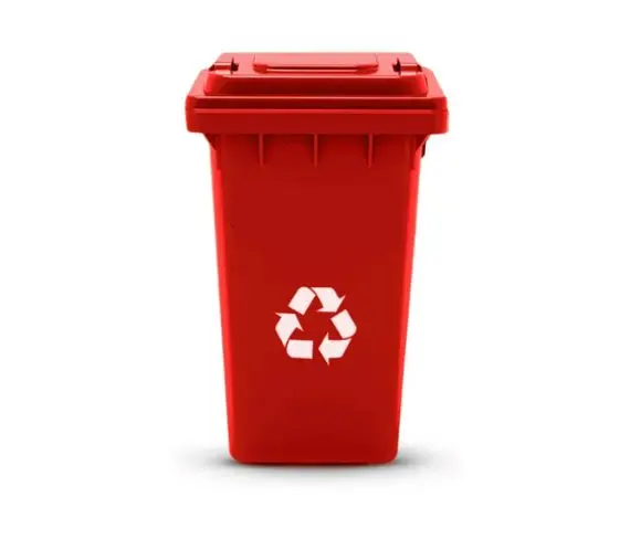 Basurero 80 litros Rojo 1 Basurero 80 litros Rojo