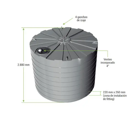Estanque de Agua de 25.000 litros 2 Estanque 25000 ltrs