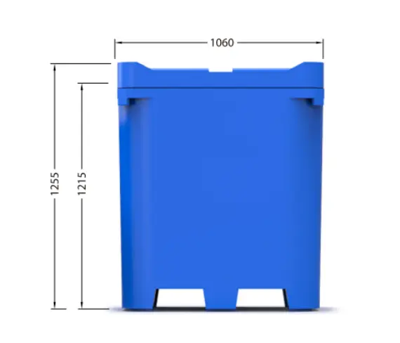Bins Plástico 1000 Litros 2 Bin Plástico 1000 Litros