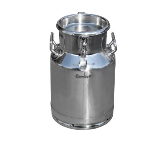 Bidón lechero 20 litros sellable de acero inoxidable 1 Bidon Lechero 20 ltrs