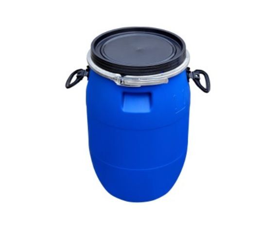 BARRICA 60 LITROS CON MANILLA Y ZUNCHO METÁLICO 1 Tambor azul 60 ltrs