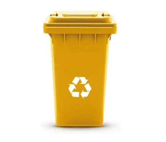 Basurero 80 litros Amarillo 1 Basurero 80 litros Amarillo