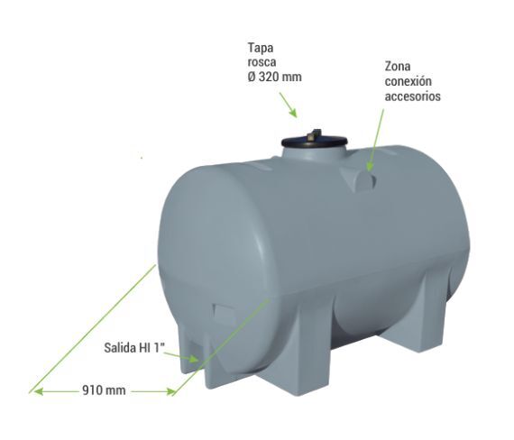 Estanque Aljibe 1.000 Ltrs 3 Aljibe de 1.000